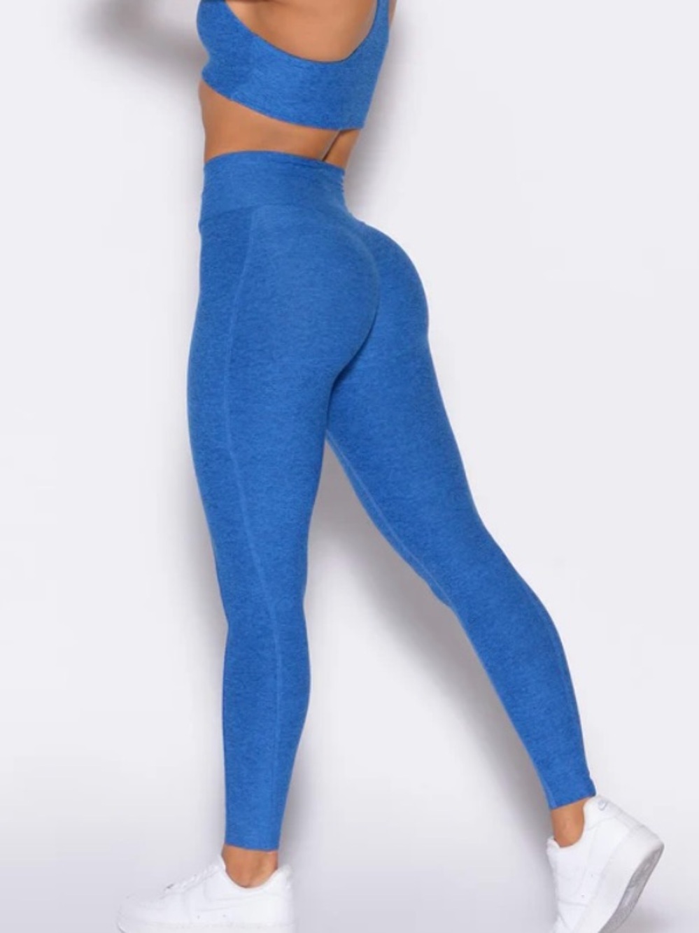 Bombshell Sportswear Royal Blue High-Waist Seamless Leggings with Pockets